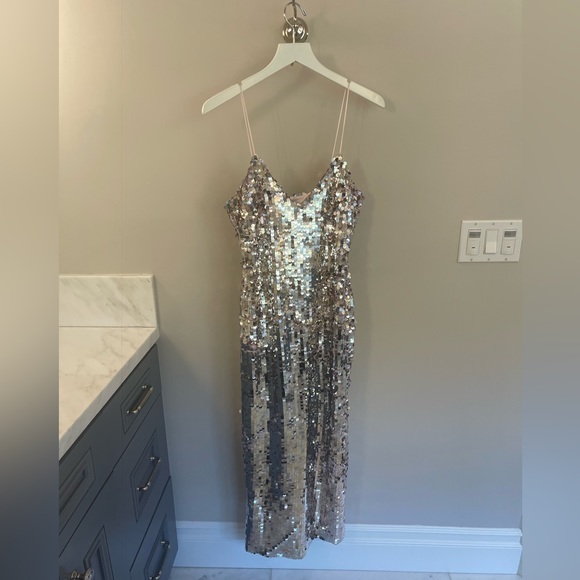 Zara Strappy Sequin Dress - Picture 6 of 9